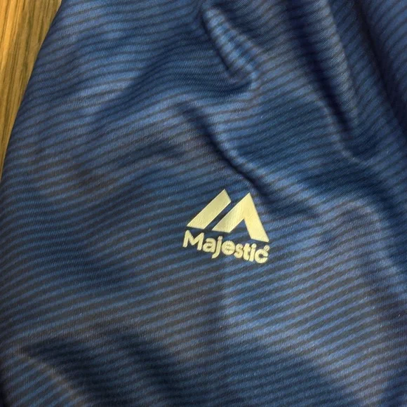 Majestic NBA Exclusive Collection Blue and Yellow Hoodie - Picture 4 of 5